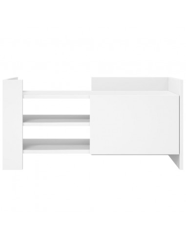 Mobile Porta TV Bianco 80x35x40 cm in Legno Multistrato