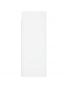 Armadietti a Parete 2 pz Bianchi in Legno Multistrato 2