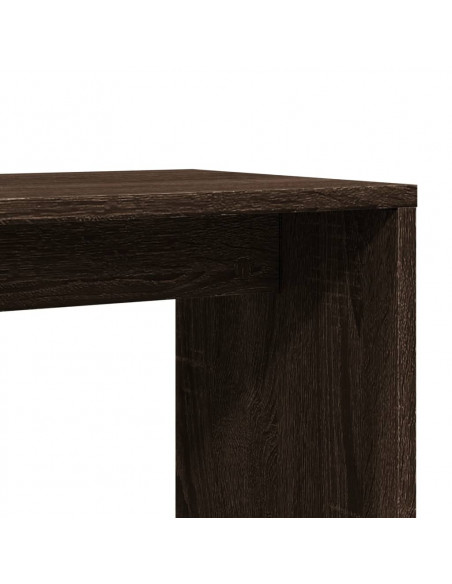 Tavolini 2 pz Rovere Marrone 50x30x50 cm in Legno Multistrato