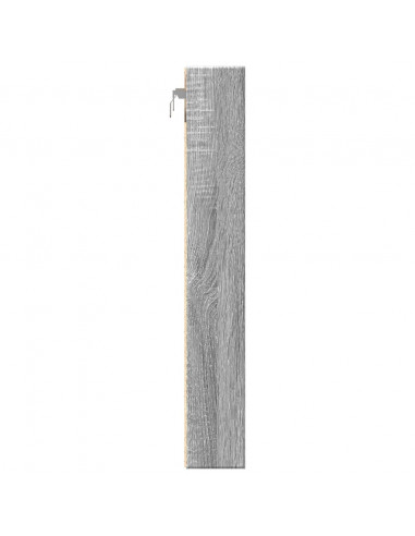 Armadietto Vetrina Grigio Sonoma 60x8,5x58 cm Legno Multistrato