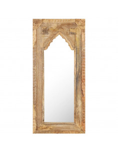 Specchio 50x3x110 cm in Legno Massello di Mango