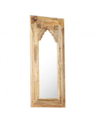 Specchio 50x3x110 cm in Legno Massello di Mango