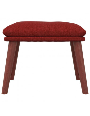 Poggiapiedi Rosso Vino 45x29,5x35 cm in Tessuto