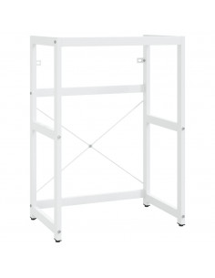 Struttura per Lavabo da Bagno Bianca 59x38x83 cm in Ferro