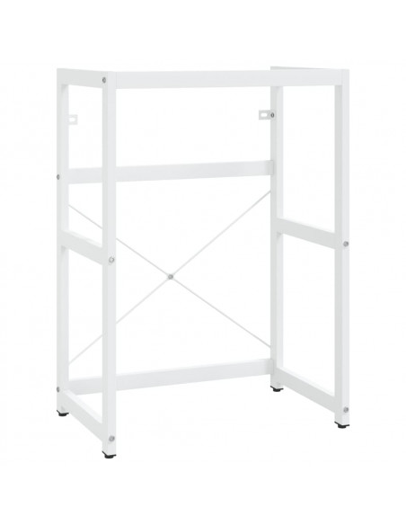 Struttura per Lavabo da Bagno Bianca 59x38x83 cm in Ferro