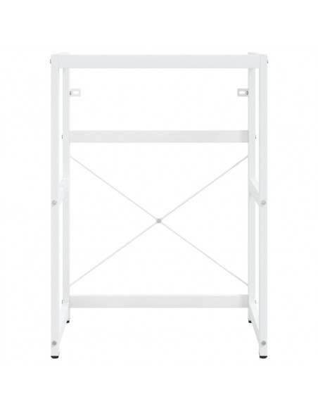 Struttura per Lavabo da Bagno Bianca 59x38x83 cm in Ferro