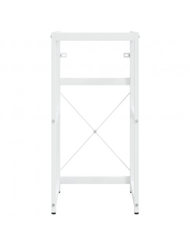 Struttura per Lavabo da Bagno Bianca 40x38x83 cm in Ferro