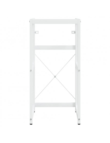 Struttura per Lavabo da Bagno Bianca 40x38x83 cm in Ferro