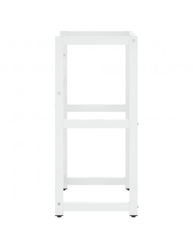 Struttura per Lavabo da Bagno Bianca 40x38x83 cm in Ferro