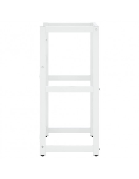 Struttura per Lavabo da Bagno Bianca 40x38x83 cm in Ferro