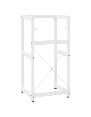 Struttura per Lavabo da Bagno Bianca 40x38x83 cm in Ferro