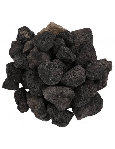 Rocce Vulcaniche 25 kg Nere 3-5 cm