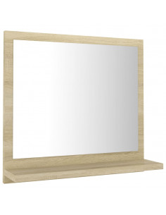 Specchio da Bagno Rovere Sonoma 40x10,5x37 cm Legno Multistrato 2