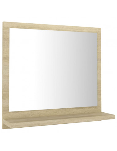 Specchio da Bagno Rovere Sonoma 40x10,5x37 cm Legno Multistrato