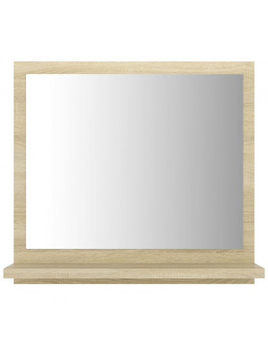 Specchio da Bagno Rovere Sonoma 40x10,5x37 cm Legno Multistrato
