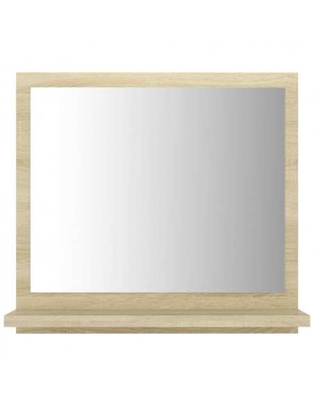 Specchio da Bagno Rovere Sonoma 40x10,5x37 cm Legno Multistrato