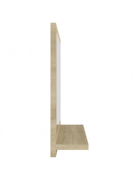 Specchio da Bagno Rovere Sonoma 40x10,5x37 cm Legno Multistrato