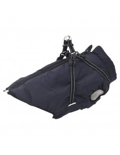 Cappotto Cani Imbracatura Impermeabile Riflettente Blu Navy 4XL 2