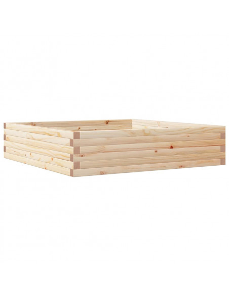 Fioriera da Giardino 100x100x23 cm in Legno Massello di Pino