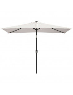 Parasole rettangolare 200 x 300 cm Bianco sabbia