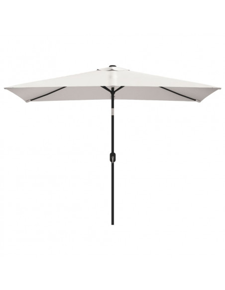 Parasole rettangolare 200 x 300 cm Bianco sabbia