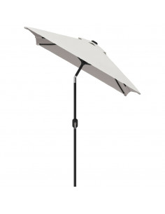 Parasole rettangolare 200 x 300 cm Bianco sabbia 2