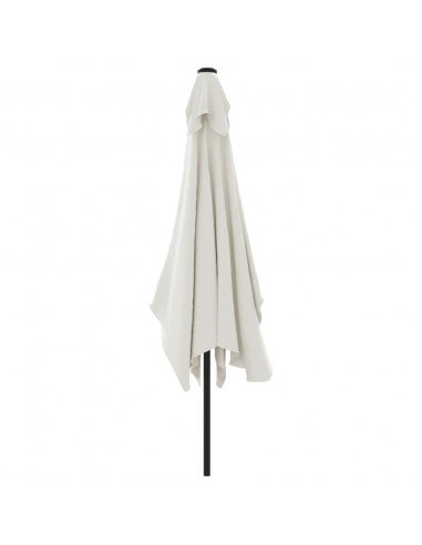 Parasole rettangolare 200 x 300 cm Bianco sabbia