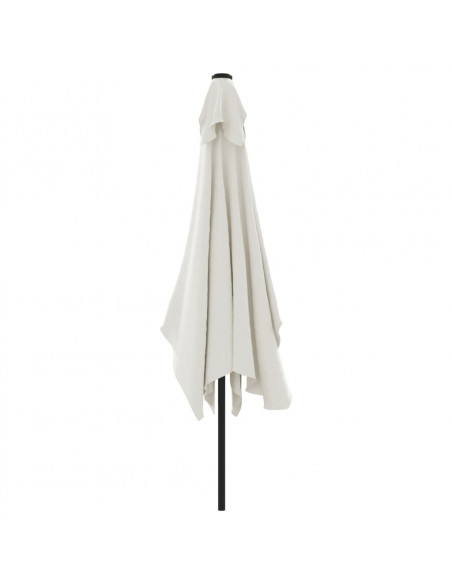 Parasole rettangolare 200 x 300 cm Bianco sabbia