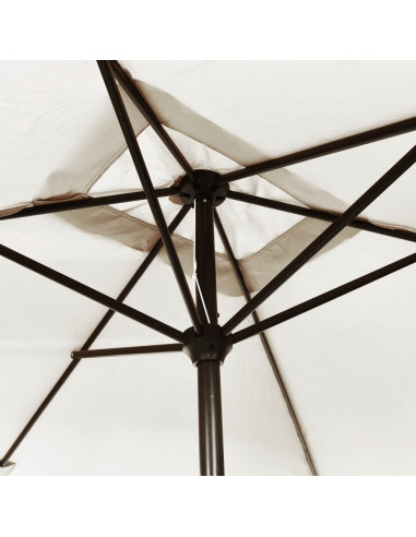 Parasole rettangolare 200 x 300 cm Bianco sabbia