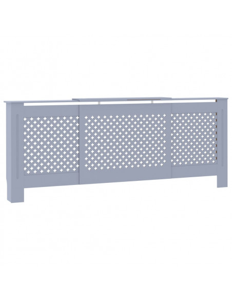Copertura per Radiatore Grigia in MDF 205 cm