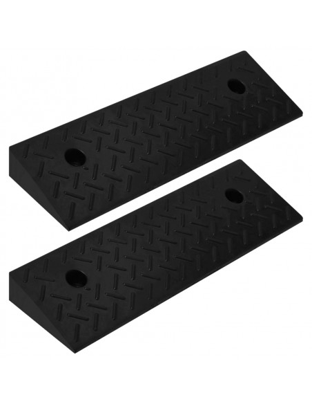 Rampe per Cordolo 2 pz 50x17,5x5 cm in Gomma
