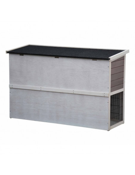 @Pet  Conigliera Bigfoot in Legno 137x50x85 cm Bianca 26024