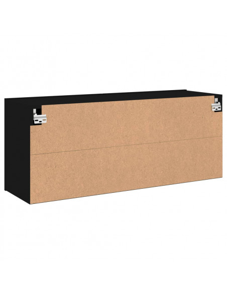 Mobile TV a Parete Nero 100x30x41 cm