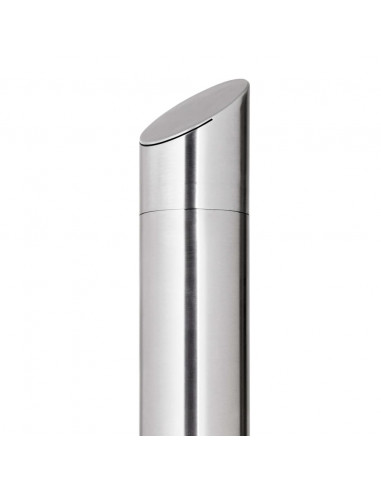 Doccia da Giardino con Base Marrone 225 cm in Acciaio Inox