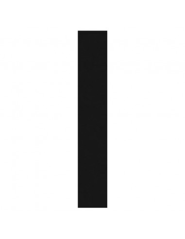 Scarpiera con Specchio a 3 Livelli Nera 63x17x102,5 cm