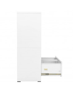 Armadio Classificatore Bianco 90x46x134 cm in Acciaio 2