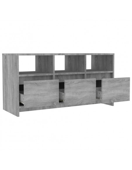 Mobile Porta TV Grigio Sonoma 102x37,5x52,5 cm in Truciolato