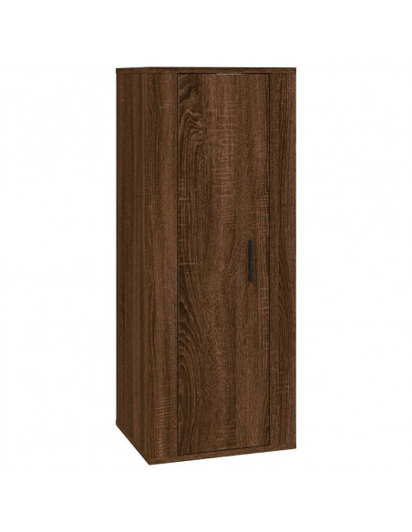Set Mobili Porta TV 4 pz Rovere Marrone in Legno Multistrato