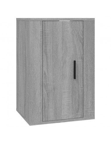 Set di Mobili Porta TV 4 pz Grigio Sonoma in Legno Multistrato