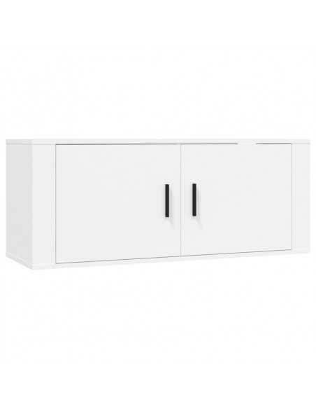 Set di Mobili Porta TV 5 pz Bianco in Legno Multistrato