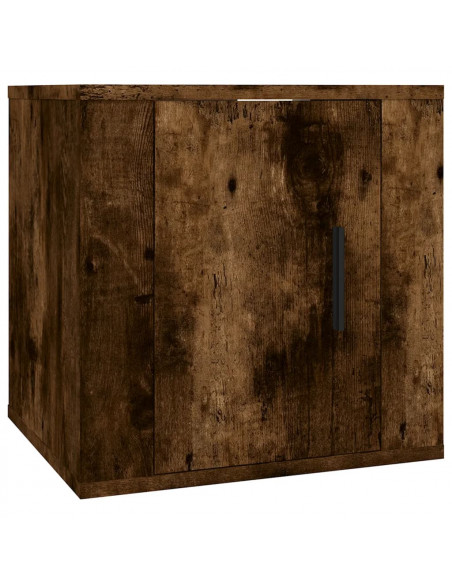 Set di Mobili Porta TV 5 pz Rovere Fumo in Legno Multistrato