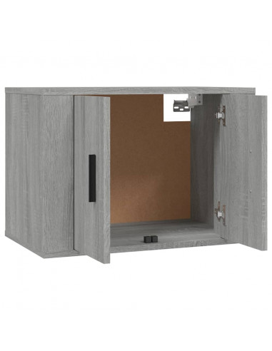 Mobili Porta TV a Parete 2 pz Grigio Sonoma 57x34,5x40 cm