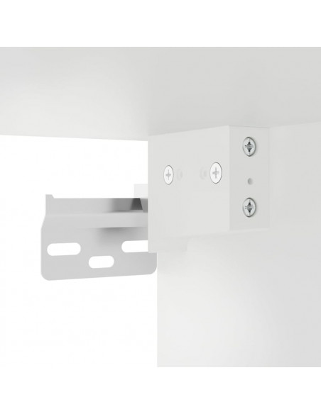 Set di Mobili Porta TV 4 pz Bianco in Legno Multistrato
