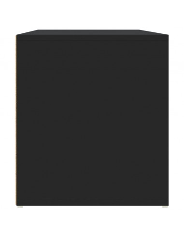 Mobile Angolare Nero 200x40x45 cm in Truciolato