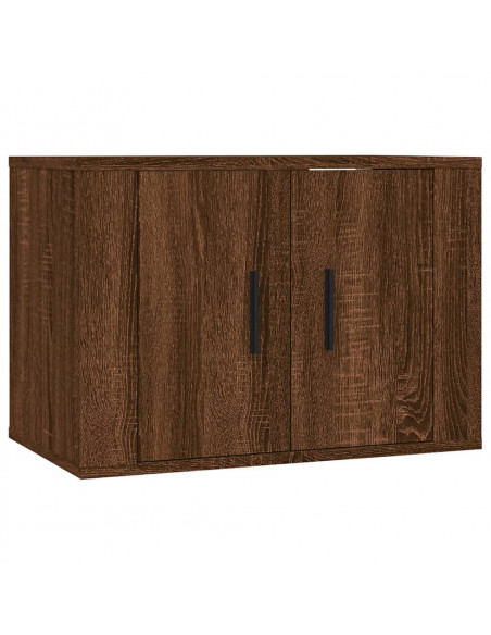 Set Mobili Porta TV 4 pz Rovere Marrone in Legno Multistrato