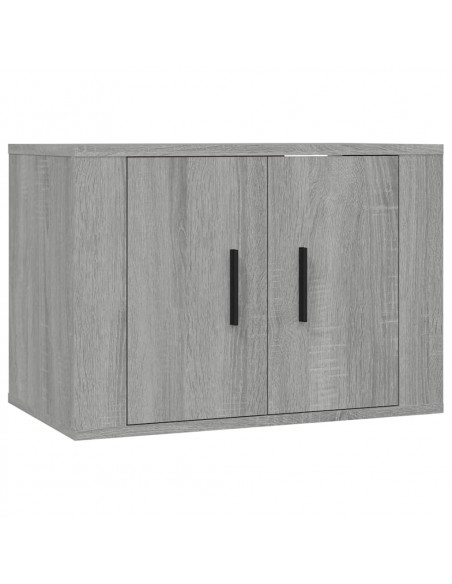 Mobili Porta TV a Parete 3 pz Grigio Sonoma 57x34,5x40 cm