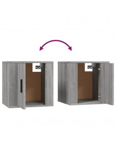 Set Mobili Porta TV 3 pz Grigio Sonoma in Legno Multistrato 2