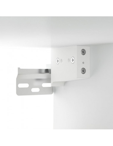 Set Mobili Porta TV 3 pz Bianco in Legno Multistrato