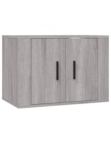 Set di Mobili Porta TV 4 pz Grigio Sonoma in Legno Multistrato