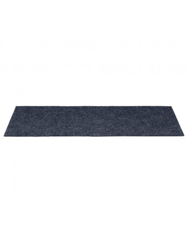Tappeti Adesivi Rettangolari per Scale 15pz 60x25 cm Grigio Blu